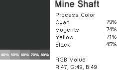 마인샤프트 RGB Value R:47 G:49 B:49
